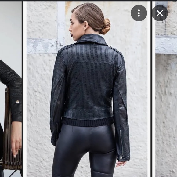 NWOT Jakett Women's Josey Black motorcycle leather jacket - Size Small - Picture 3 of 10